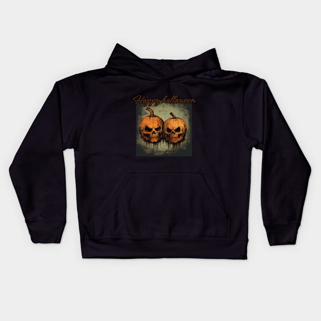 happy halloween, pumpkin Kids Hoodie by Pattyld